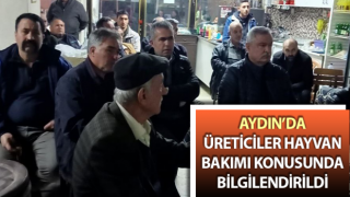 Kızılcaköylü üreticiler hayvan bakımı konusunda bilgilendirildi