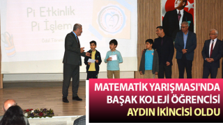 Aydın Özel Başak Koleji Öğrencisi Matematik Yarışmasında 2. Oldu