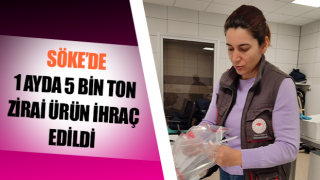 Aydın’da 1 ayda 5 bin ton zirai ürün ihraç edildi