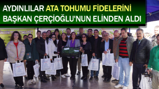 Efeler'de 150 bin ata tohumu fidesi dağıtıldı