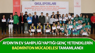 Genç yeteneklerin badminton mücadelesi tamamlandı