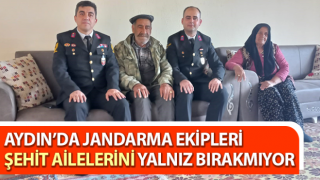 Jandarma şehit ailelerini yalnız bırakmıyor