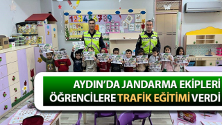 Jandarmadan öğrencilere trafik eğitimi