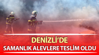 Samanlık alevlere teslim oldu