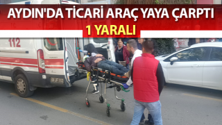 Ticari aracın çarptığı yaya yaralandı