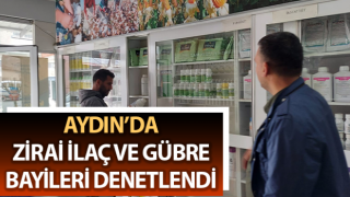 Zirai ilaç ve gübre bayileri denetlendi