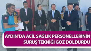 Acil sağlık personellerinin sürüş tekniği göz doldurdu