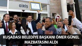 Başkan Günel, mazbatasını aldı