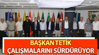 Başkan Tetik, çalışmalarını sürdürüyor