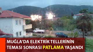 Elektrik tellerinin teması sonrası patlama yaşandı