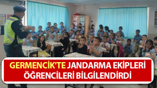 Jandarma ekipleri öğrencileri bilgilendirdi