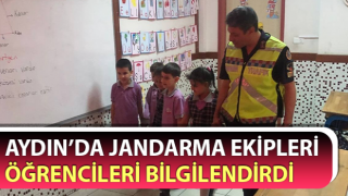 Jandarma ekipleri öğrencileri bilgilendirdi