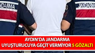 Jandarma uyuşturucuya geçit vermiyor: 5 gözaltı