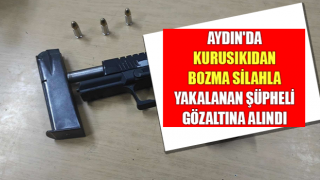 Kurusıkıdan bozma ruhsatsız silahla yakalandı