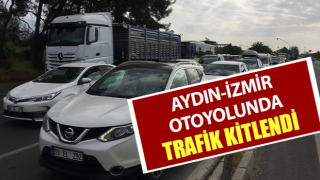 Otoyola girişler kapanınca trafik kitlendi