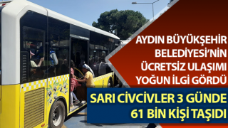 Sarı Civcivler 3 günde 61 bin kişi taşıdı