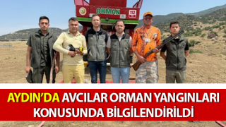 Avcılara orman yangınları bilgilendirmesi