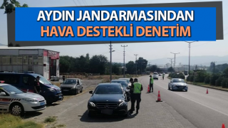 Aydın jandarmasından hava destekli denetim