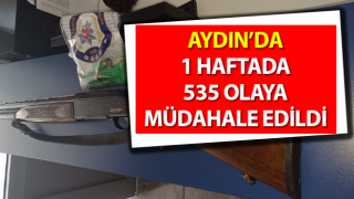 Aydın’da 535 olaya müdahale edildi