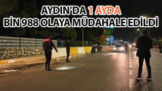 Aydın’da bin 988 olaya müdahale edildi