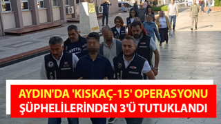 Aydın'da 'KISKAÇ-15' operasyonu: 3 tutuklama