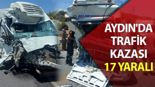 Aydın'da trafik kazası: 17 yaralı