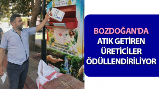 Bozdoğan'da atık getiren üreticiler ödüllendiriliyor