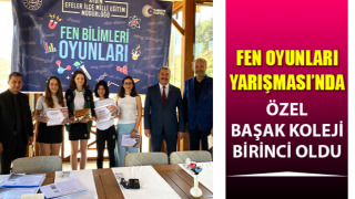 Fen Oyunları Yarışması’nda Özel Başak Koleji birinci oldu