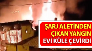 İzmir’de 2 katlı ev alev alev yandı