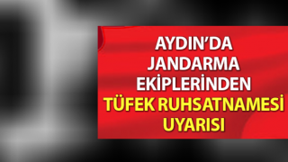 Jandarma’da tüfek ruhsatnamesi uyarısı