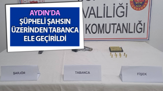 Şüpheli şahsın üzerinden tabanca ele geçirildi