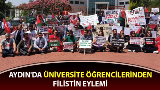 Üniversite öğrencilerinden Filistin eylemi