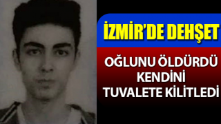 Oğlunu öldürdü, kendini tuvalete kilitledi