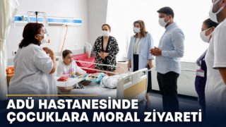 ADÜ’de hasta çocuklara moral oldular