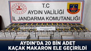 Aydın’da 20 bin adet kaçak makaron ele geçirildi