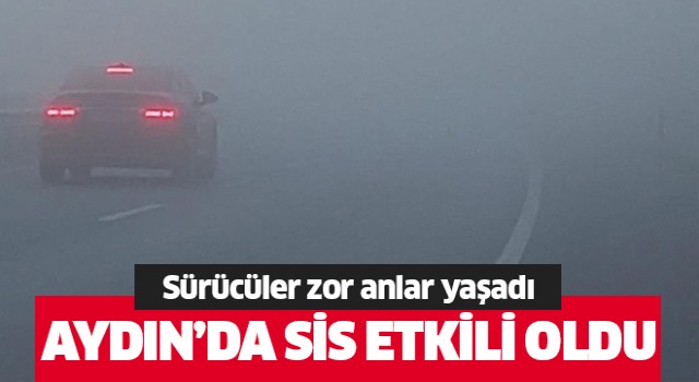 Aydın’da sürücüler zor anlar yaşadı