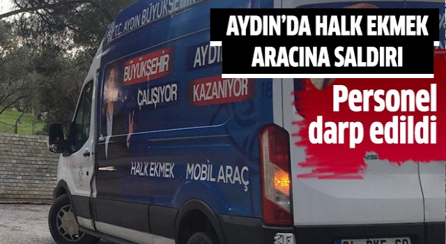 Büyükşehirin Halk Ekmek aracına saldırı