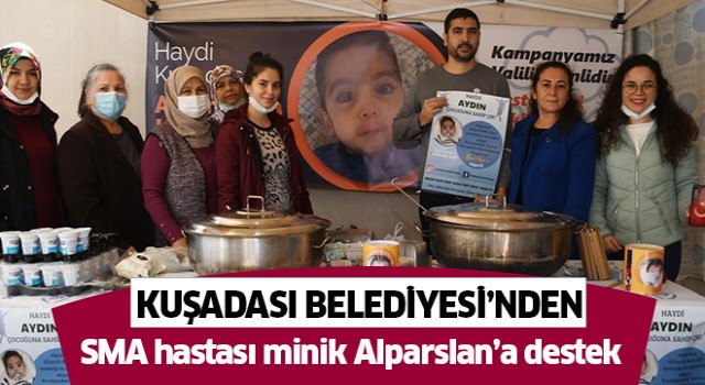 Kuşadası Belediyesinden SMA hastası minik Alparslan’a destek