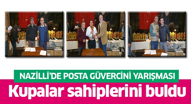 Nazilli’de Posta Güvercini Yarışmaları'nda kupalar sahiplerini buldu