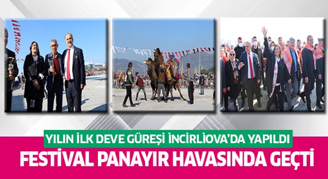 Yılın ilk deve güreşi İncirliova’da yapıldı