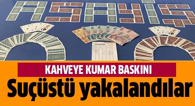 Aydın’da kahveye kumar baskını