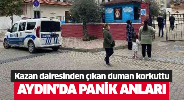 Kazan dairesinden yükselen duman korkuttu!