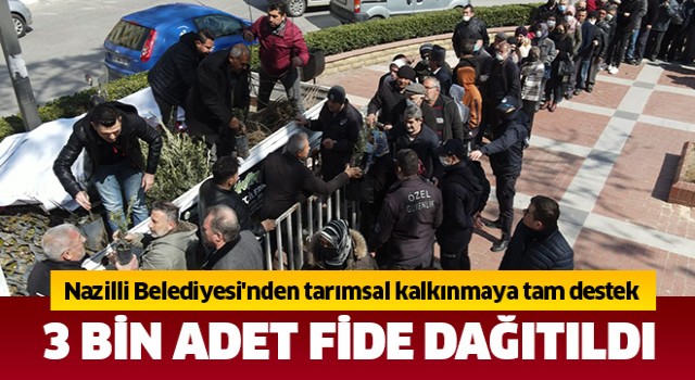Nazilli Belediyesi'nden tarımsal kalkınmaya tam destek