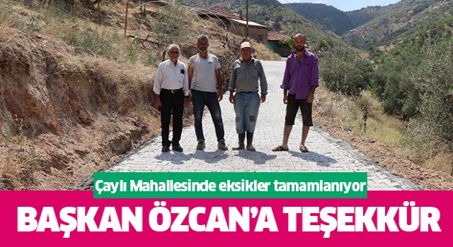 Çaylı Mahallesinde tüm eksikler bir bir tamamlanıyor