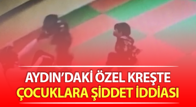 Aydın'da özel bir kreşte çocuklara uygulanan şiddet pes dedirtti