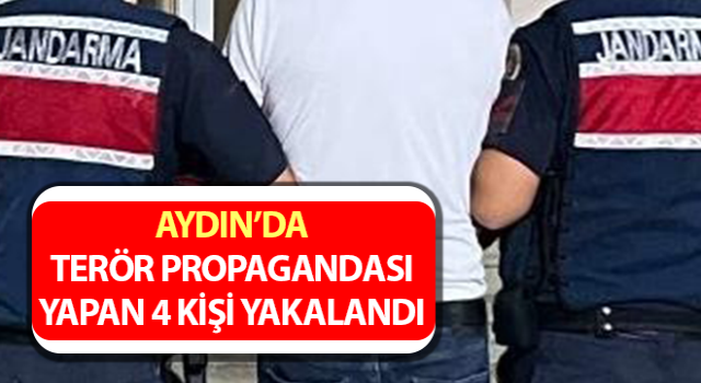 Terör propagandası yapan 4 kişi yakalandı