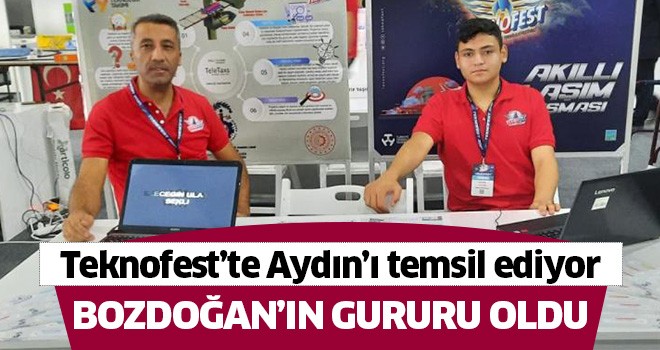 Bozdoğan İsmet Sezgin MTAL, Teknofest’te Aydın’ı temsil ediyor