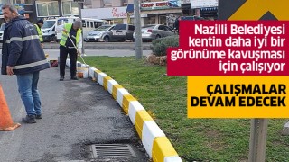 Nazilli Belediyesi kenti daha iyi bir görünüme kavuşturuyor