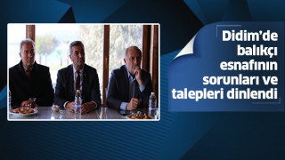 Başkan Atabay ve CHP heyeti Didim'de balıkçılarla bir araya geldi