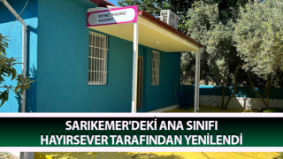Sarıkemer'deki ana sınıfı yenilendi